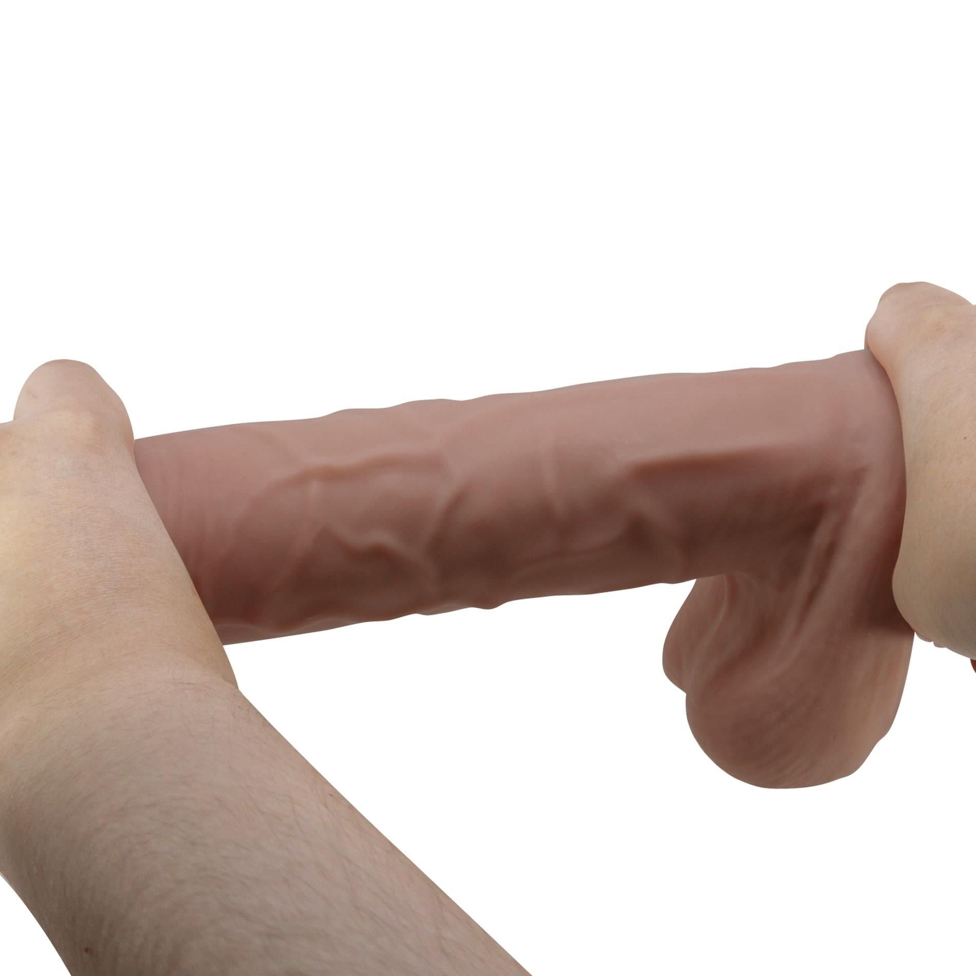 Фаллоимитатор Pretty Love Sliding Skin Bendable 10.2'', 26 см (коричневый)