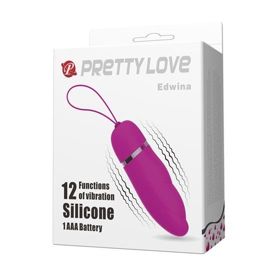 Виброяйцо Pretty Love Edwina, 9,2 см (фиолетовый)