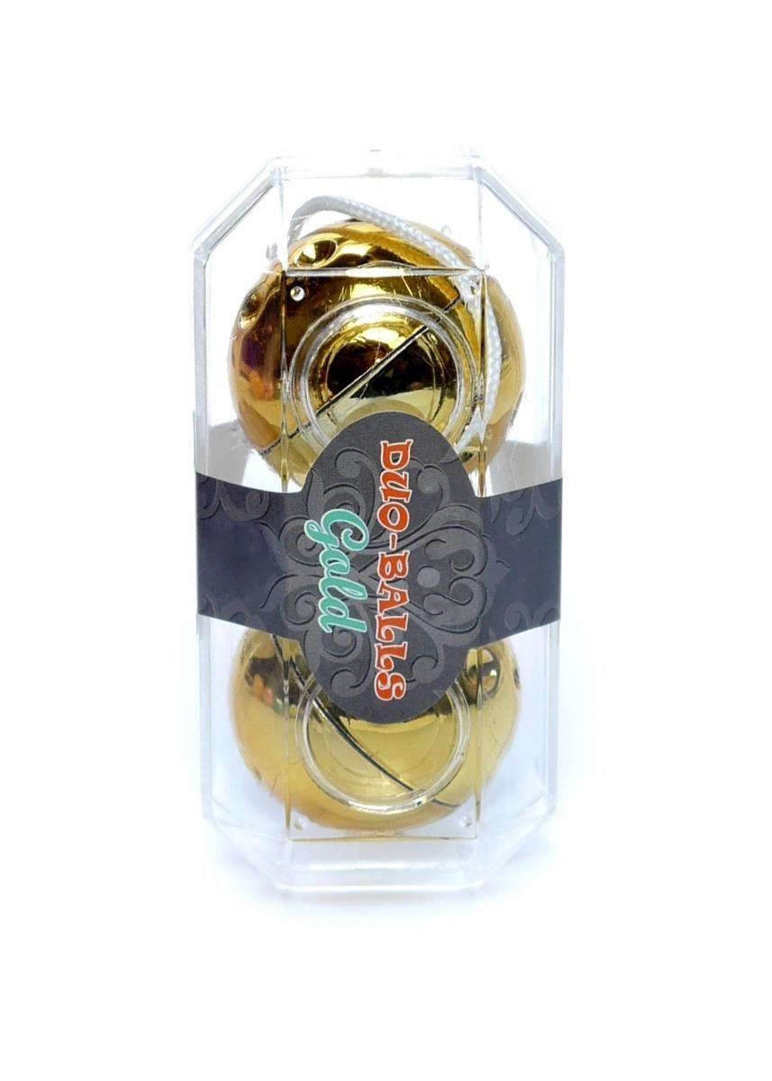 Duo-Balls Gold - Вагинальные шарики, 3,5 см (золотой)