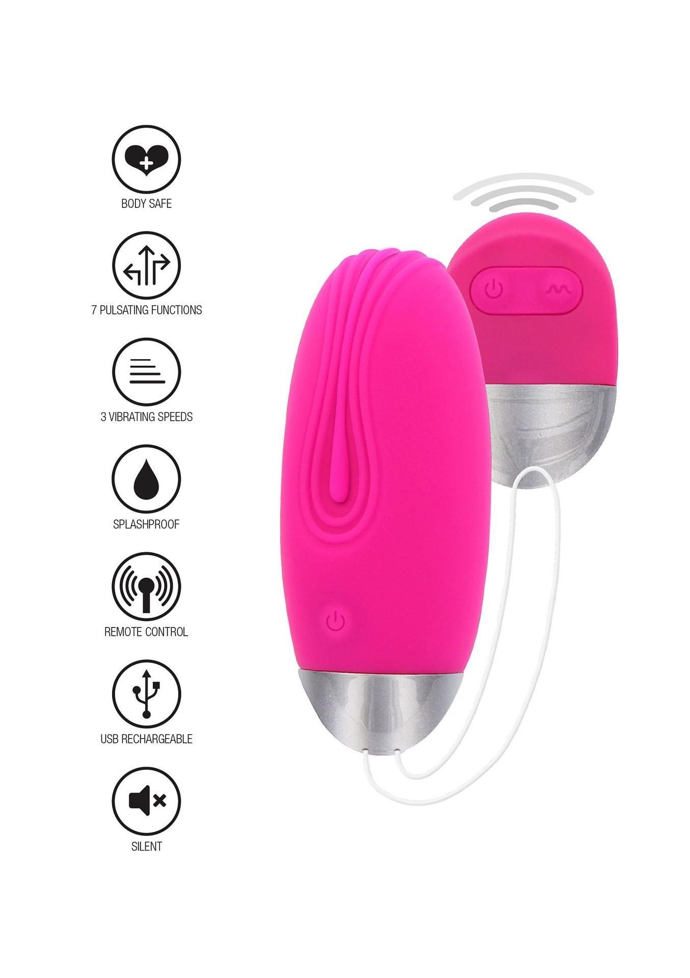 Виброяйцо ToyJoy Funky Remote Egg, 7.9 см (розовый)