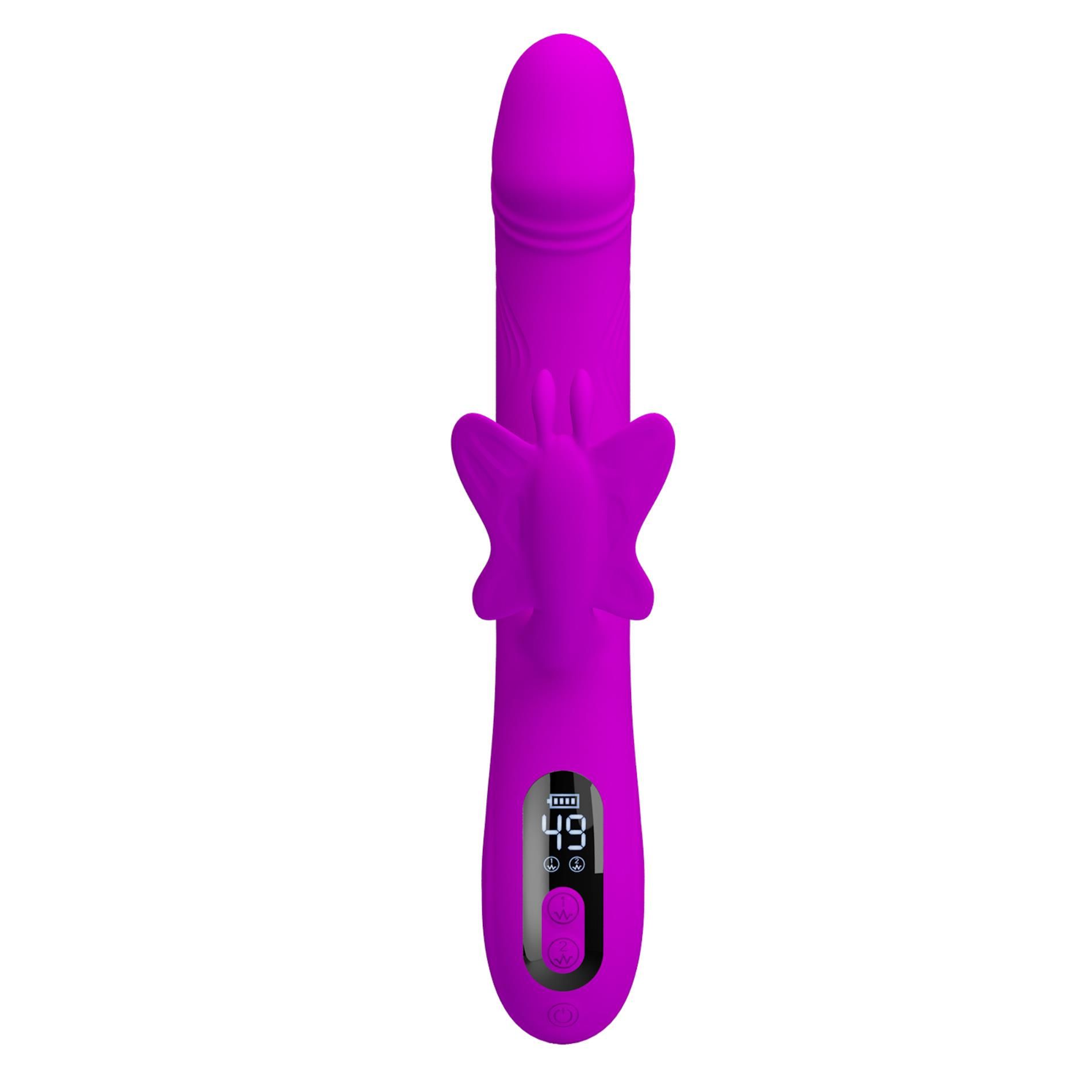 Вибратор-кролик Pretty Love Bella Purple, 24 см (фиолетовый)