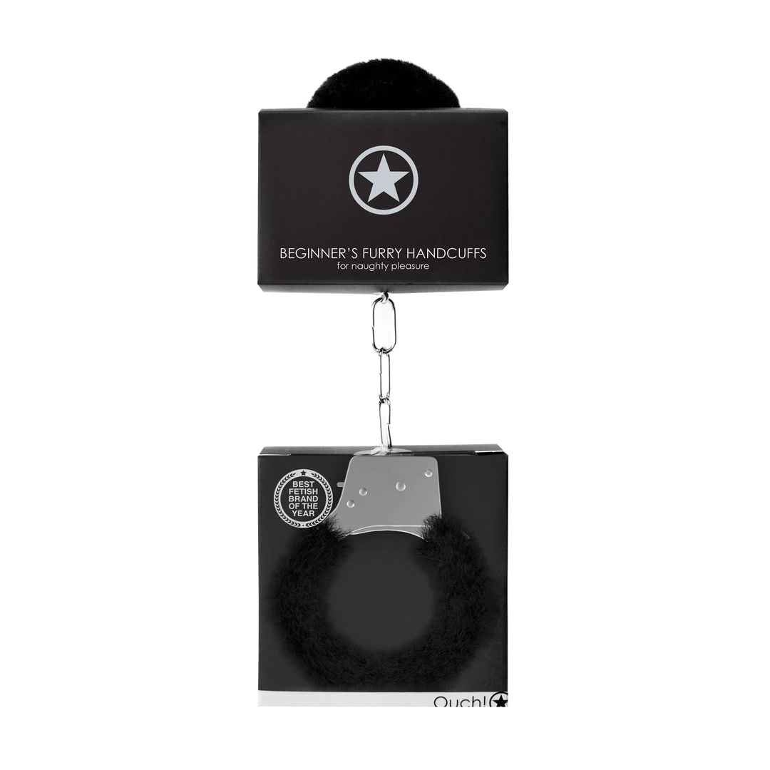 Наручники Ouch! Handcuffs Furry (черный)