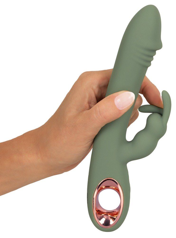 Вибратор-кролик You2Toys Slim Rabbit Olive, 21.4 см (зеленый)