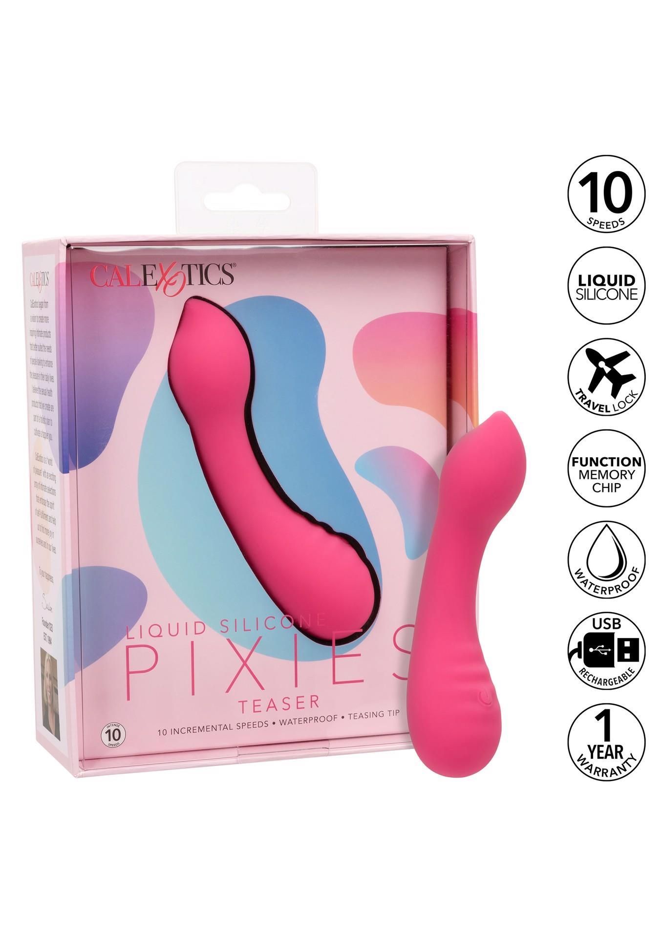 Вібратор Calexotics Pixies Teaser, 9 см (рожевий)