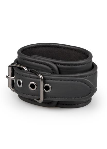 Наручники EasyToys Black Leather Handcuffs (чорний)
