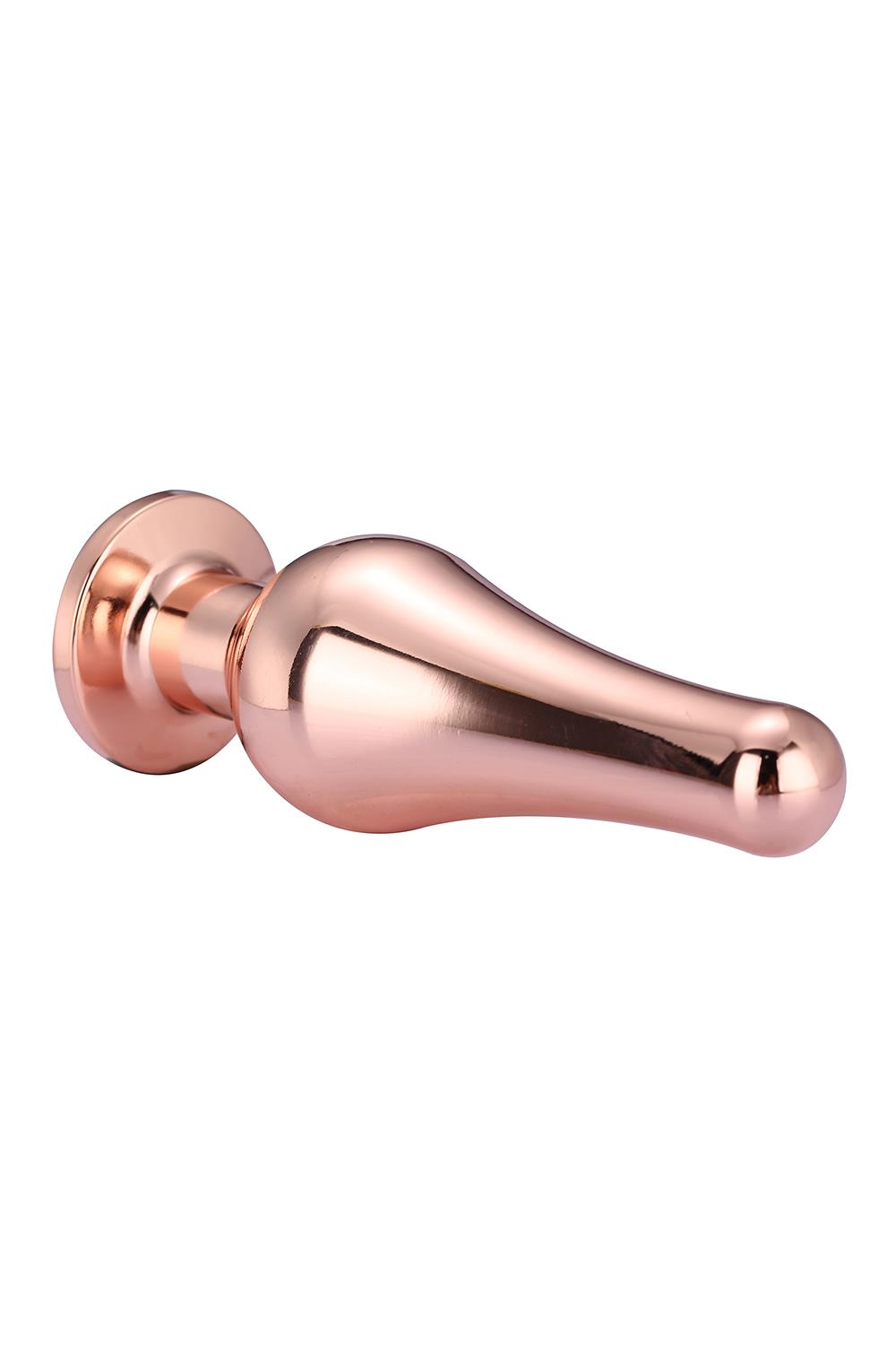 Korek analny Gleaming Love Gold Pleasure Plug M, 11 см (różowy)