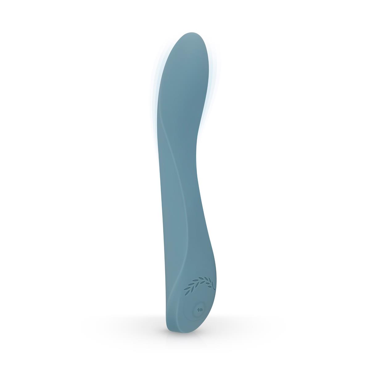Вибратор Bloom Rose G-Spot, 20 см (голубой)