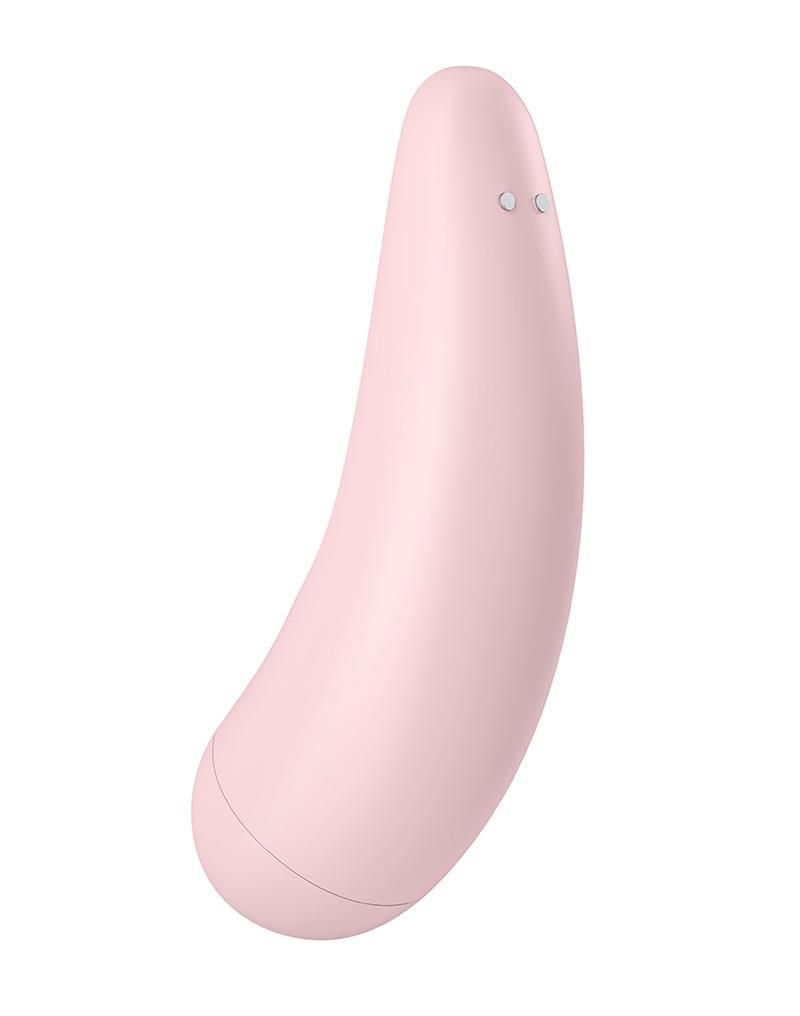 Вакуумный стимулятор клитора с вибрацией Satisfyer Curvy 2+ (розовый)