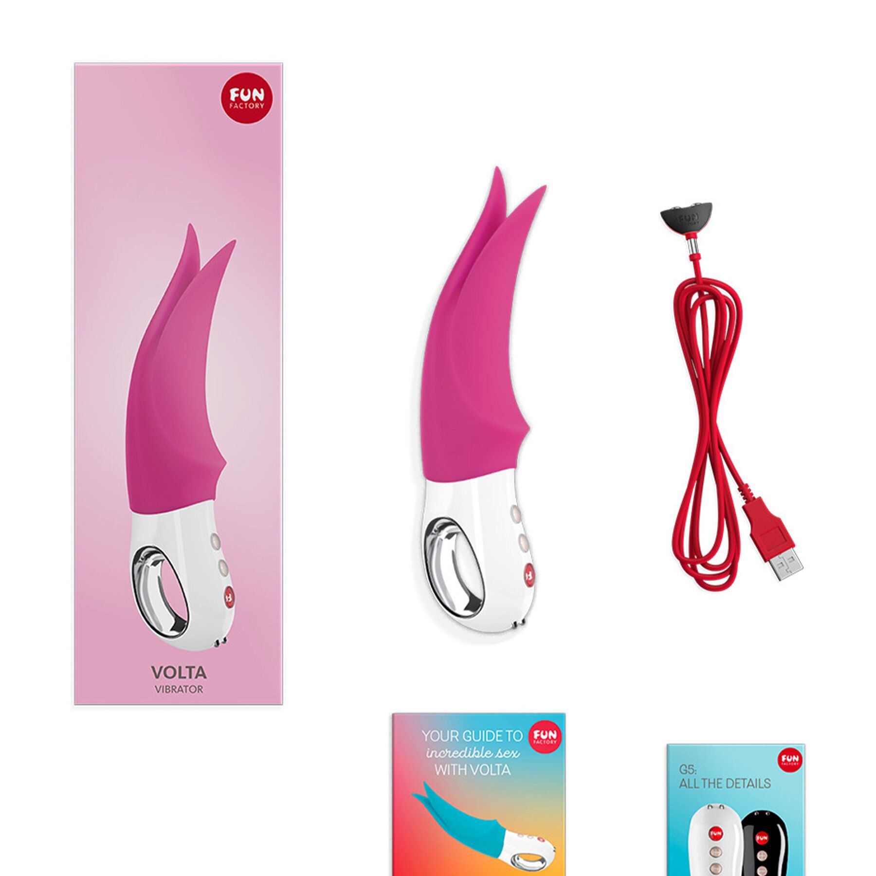 Wibrator Fun Factory Volta, 18,9 cm (różowy)