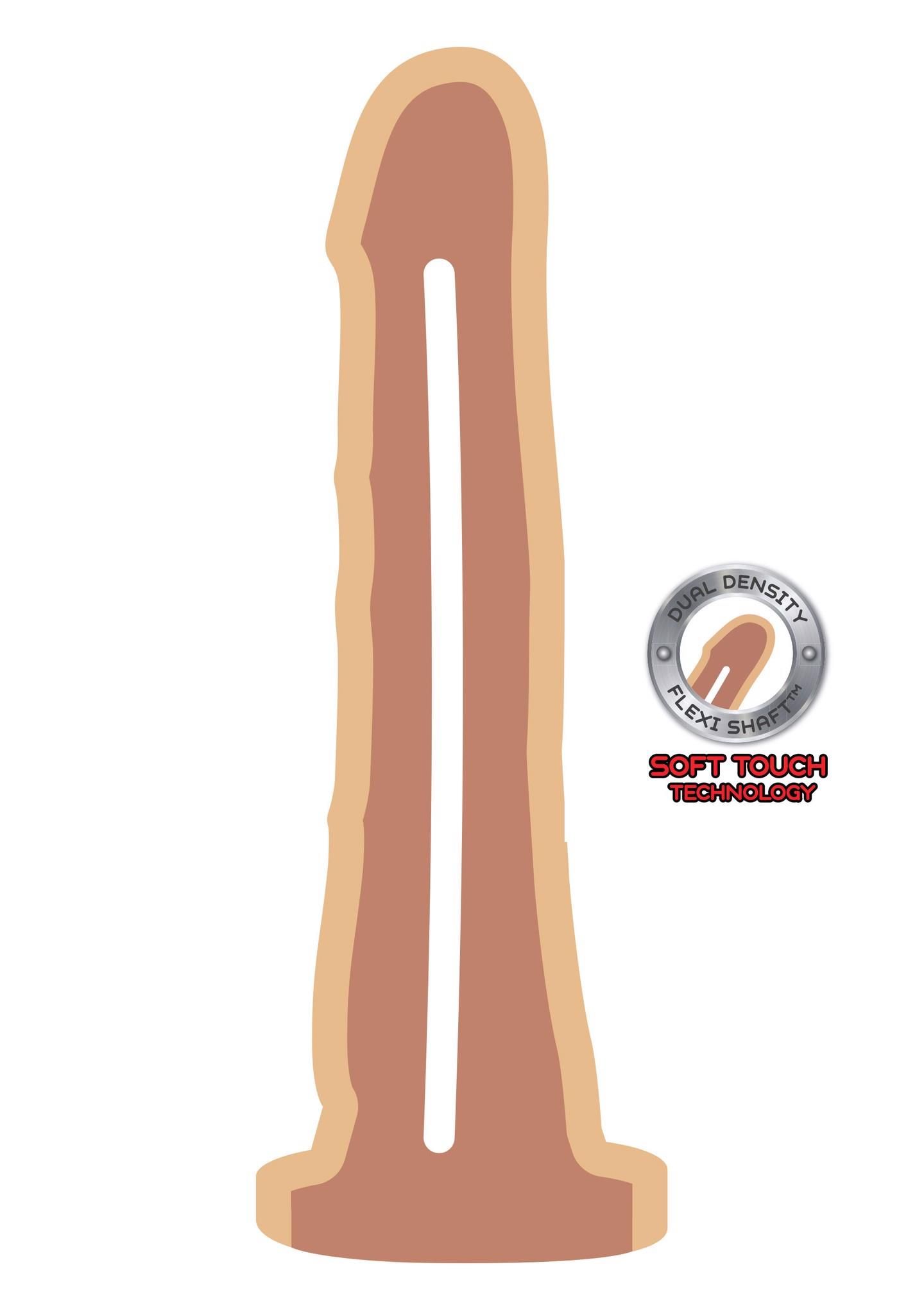 Фаллоимитатор ToyJoy Dual Density Dong 7.5 inch, 19 см (телесный)