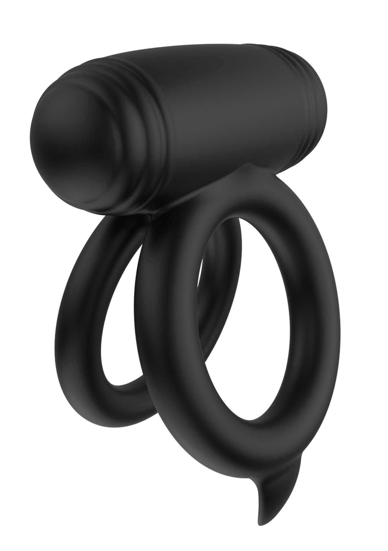 Эрекционное кольцо Hidden Desire Elite Power Twin, 9 см (черный)