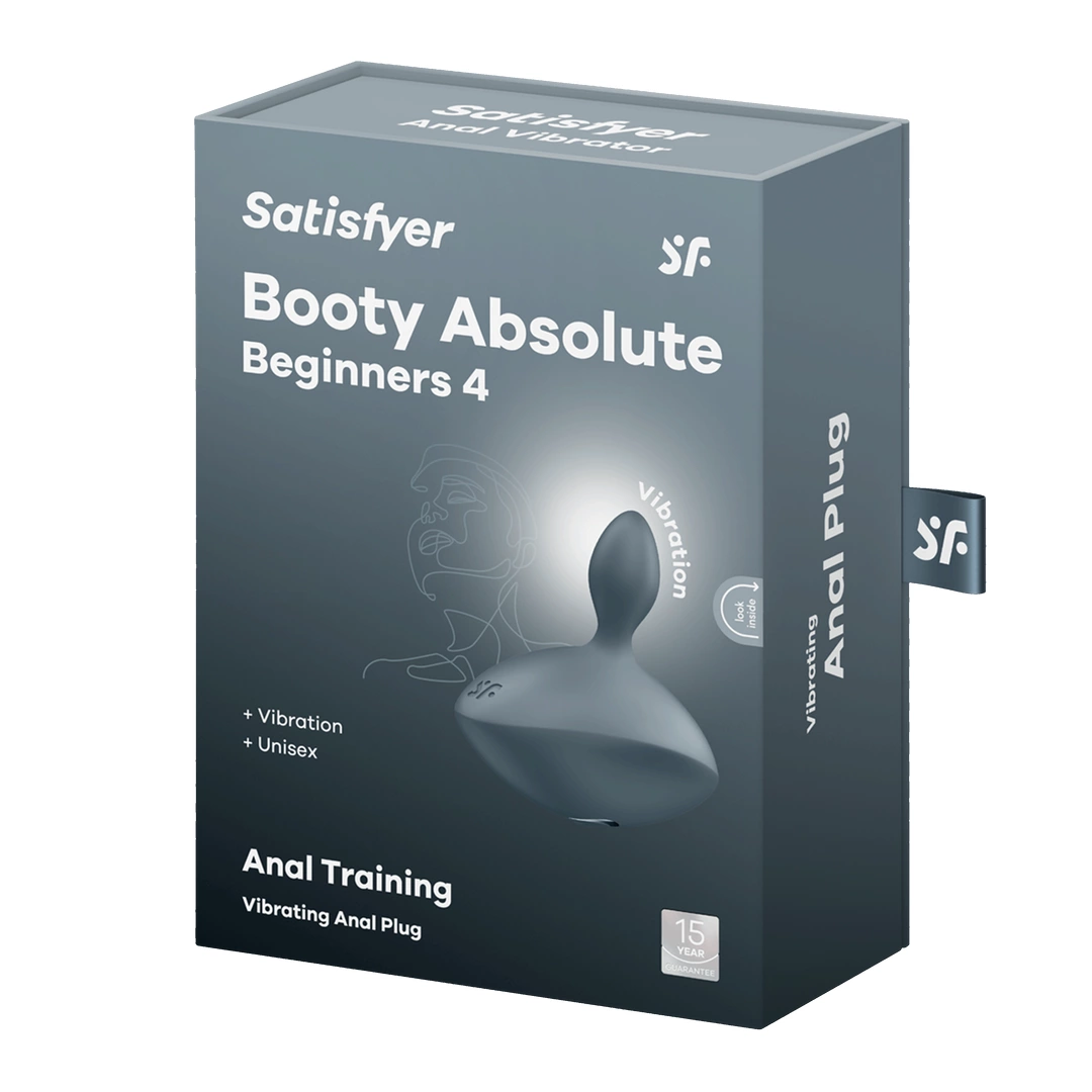 Korek analny Satisfyer Booty Absolute Beginners 4, 8.9 cm (szary)