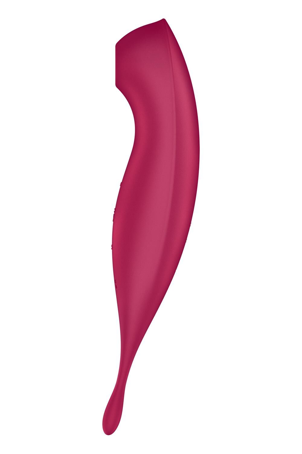 Bezdotykowy stymulator łechtaczki z wibracjami Satisfyer Twirling Pro+ (czerwony)