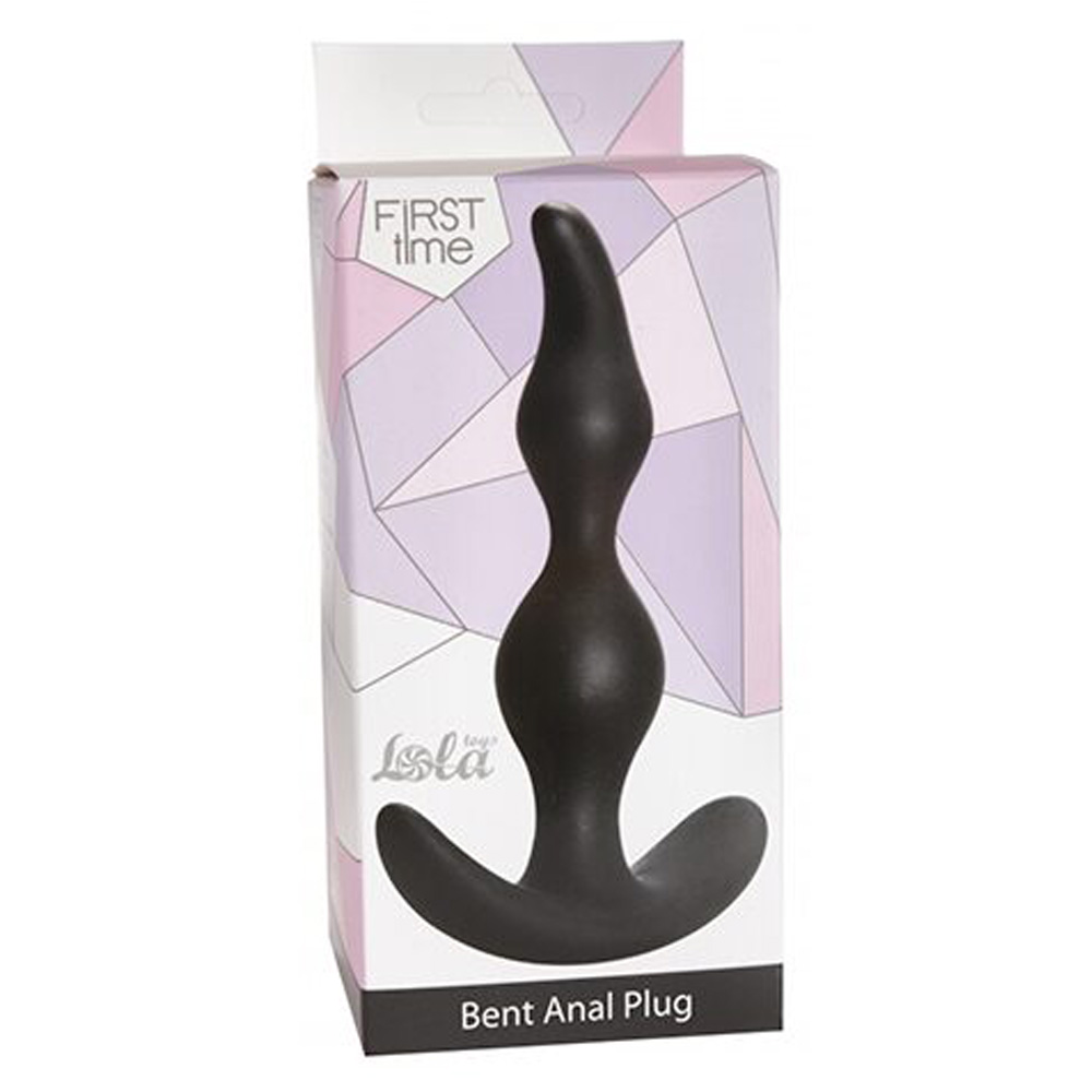 Korek analny Lola Games Bent Anal Plug, 13 cm (czarny)