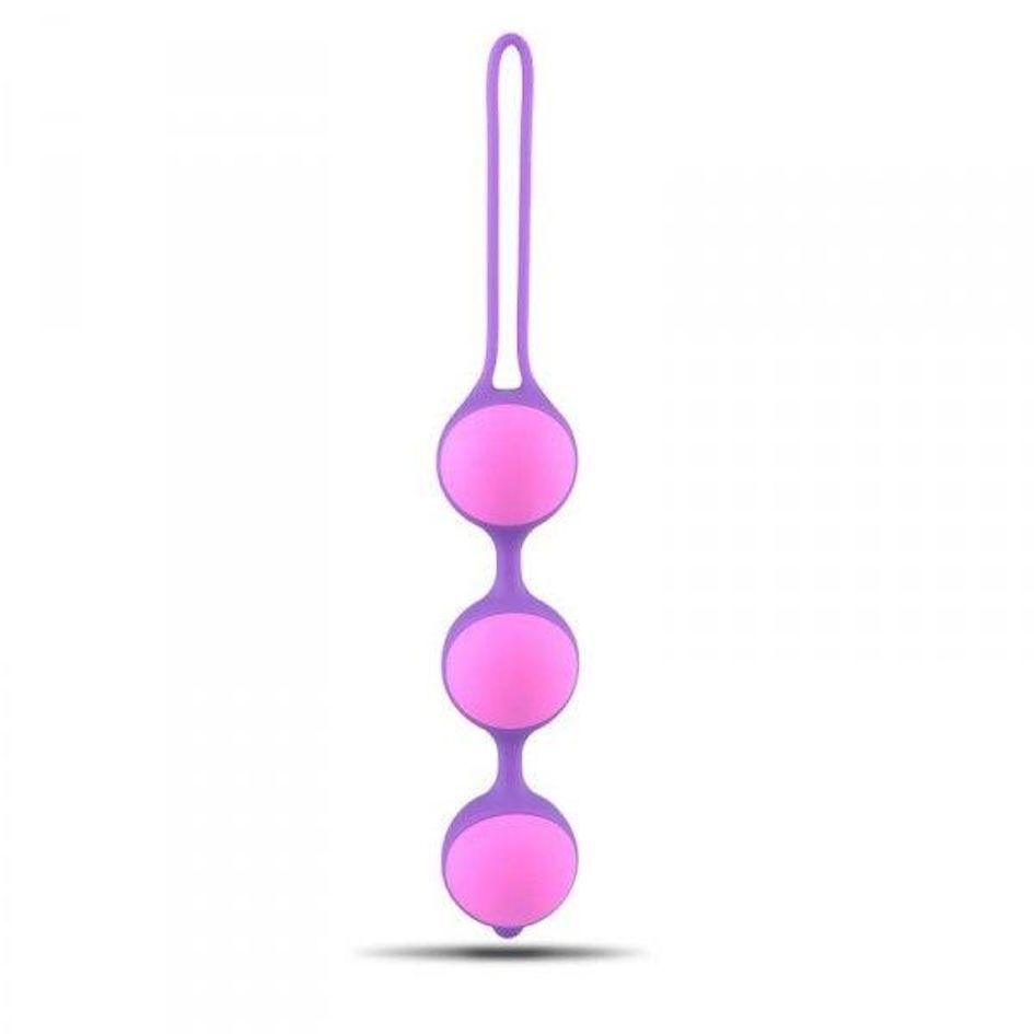 Вагинальные шарики Toyz4lovers Bi-Balls Triple, 21 см (фиолетовый)