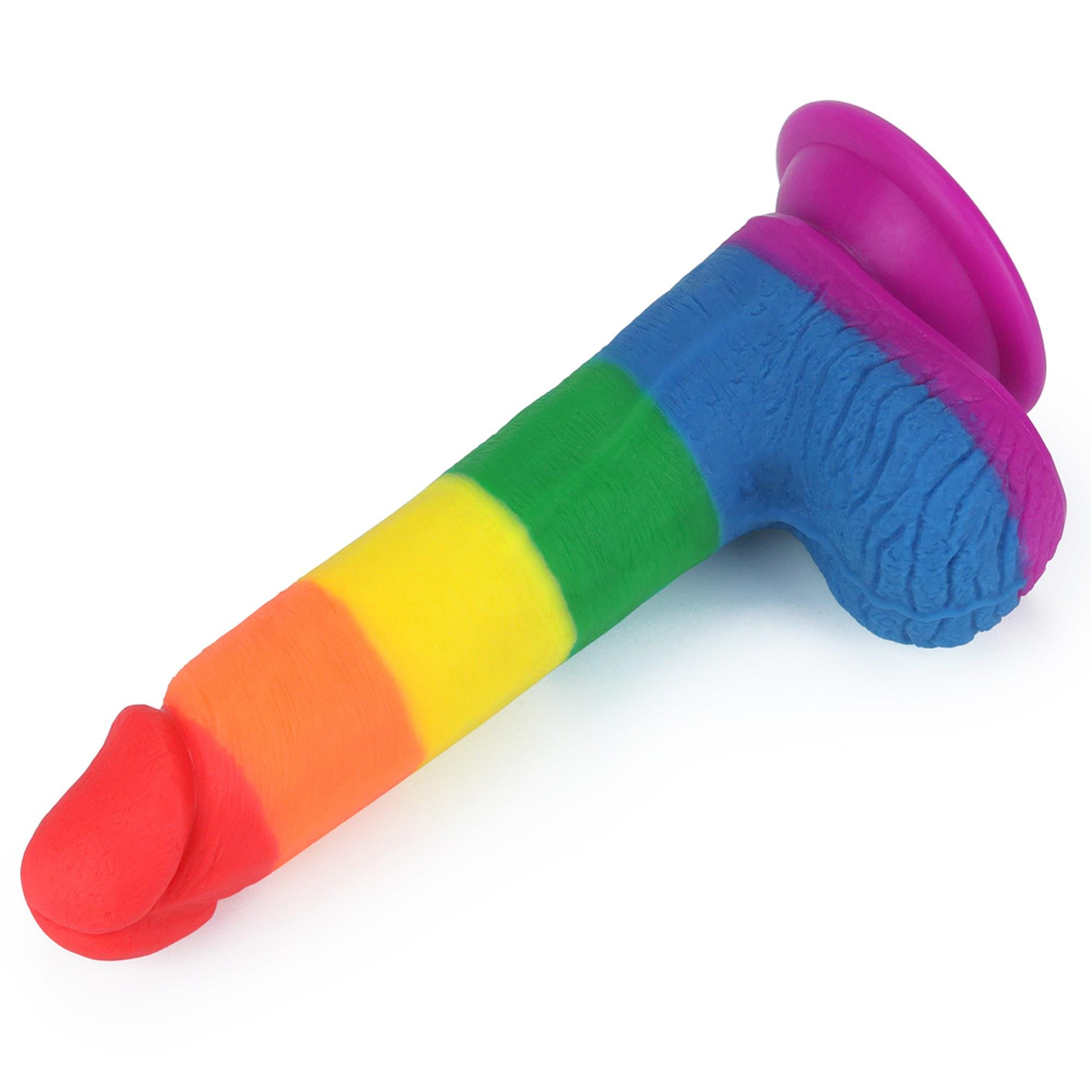 Фаллоимитатор LoveToy Prider Dildo 7.5", 19.5 см (радужный)