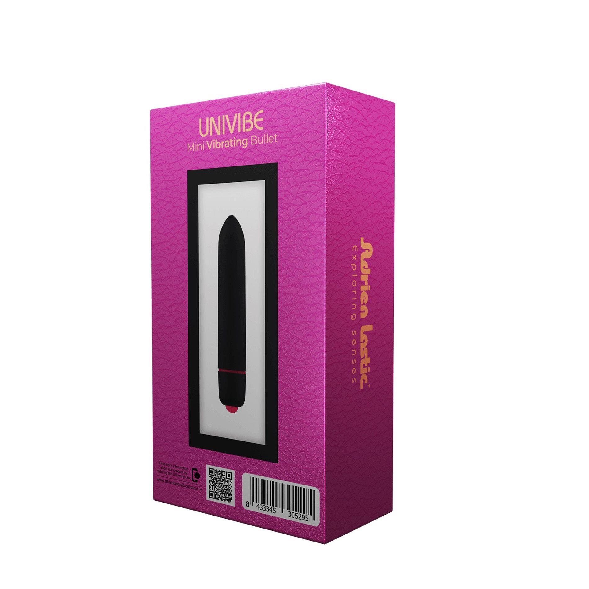 Вибратор для клитора Adrien Lastic Univibe, 9 см (черный)