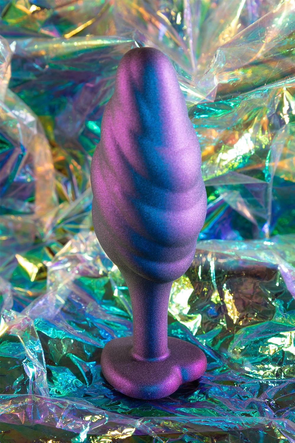 Korek analny Matrix Bumped Bling Plug, 11.4 cm (fioletowy)