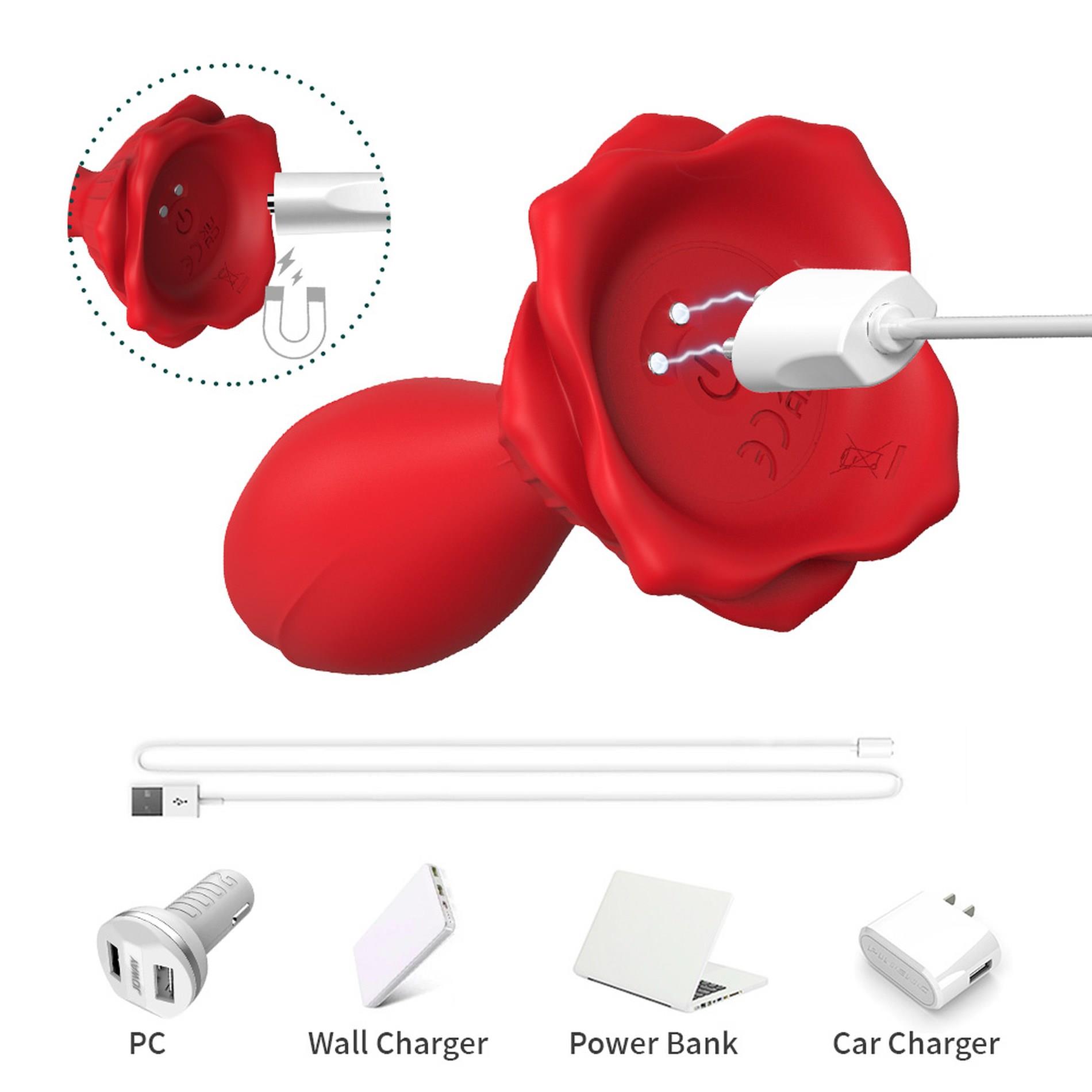 Анальна пробка B - Series Joy Rosenberg Red, 9.8 см (червоний)