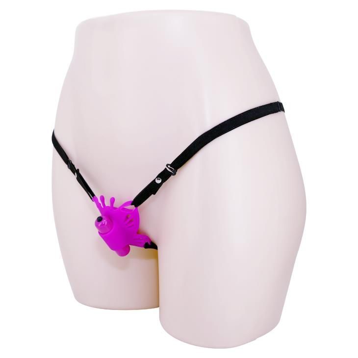 Кліторальний стимулятор Pretty Love Clitoral Massager Butterfly, 8,6 см (фіолетовий)