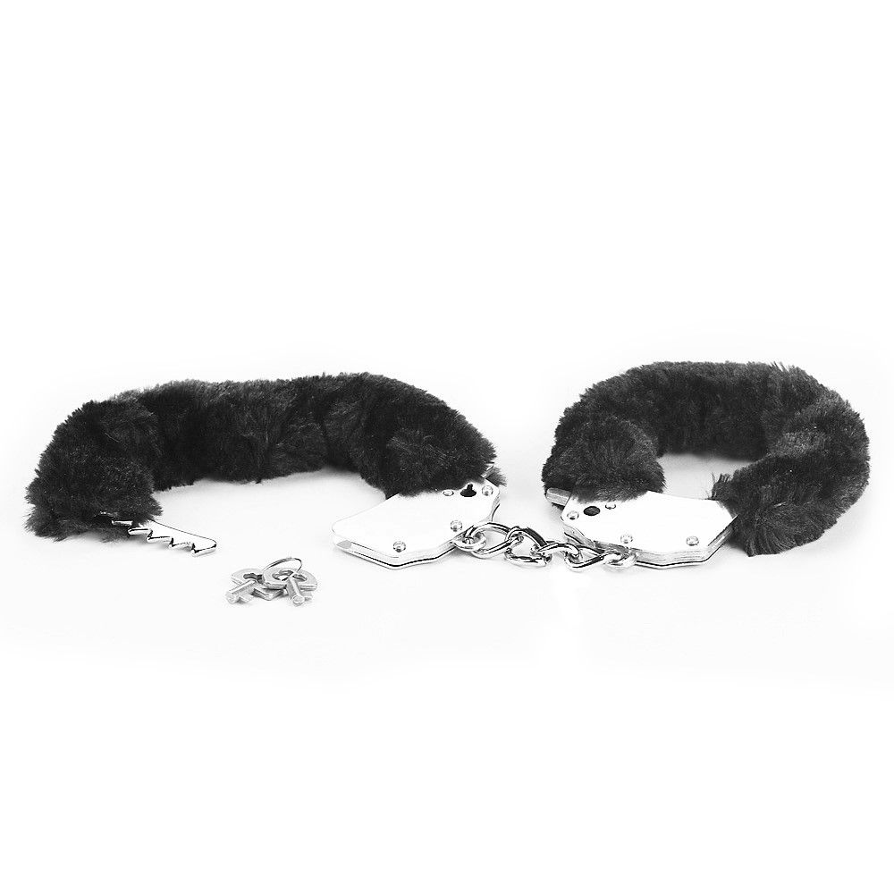 Наручники LoveToy Fluffy Handcuffs (черный)