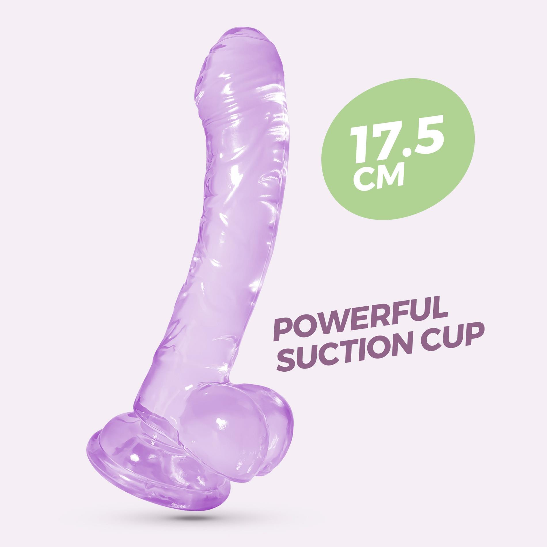 Фаллоимитатор Crushious Hudini Jelly, 17.5 см (фиолетовый)