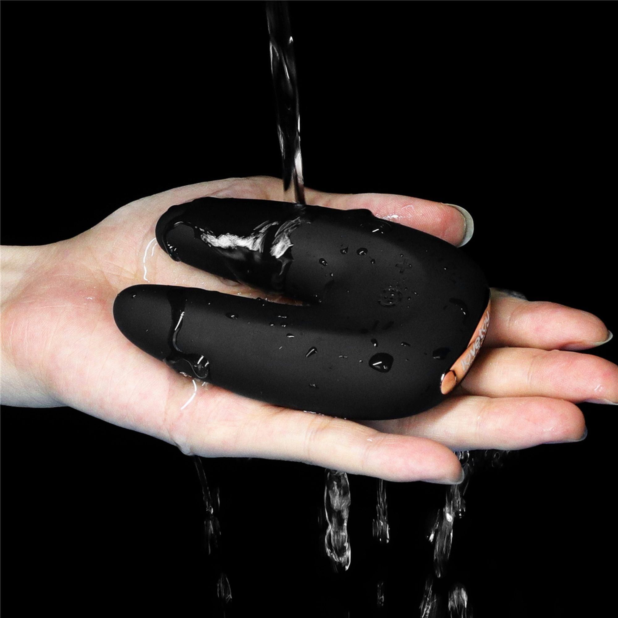 Wibrator LoveToy O-Sensual Rapture Twin, 9 cm (czarny)