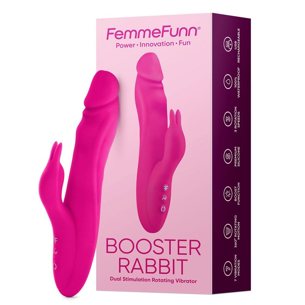 Вибратор-кролик Dream Toys Booster Rabbit, 21.6 см (розовый)
