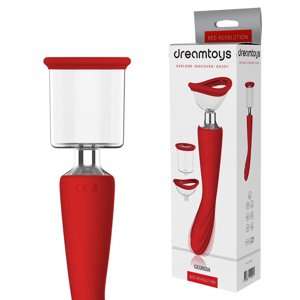 Вібратор Dream Toys Georgia, 29,3 см (червоний)