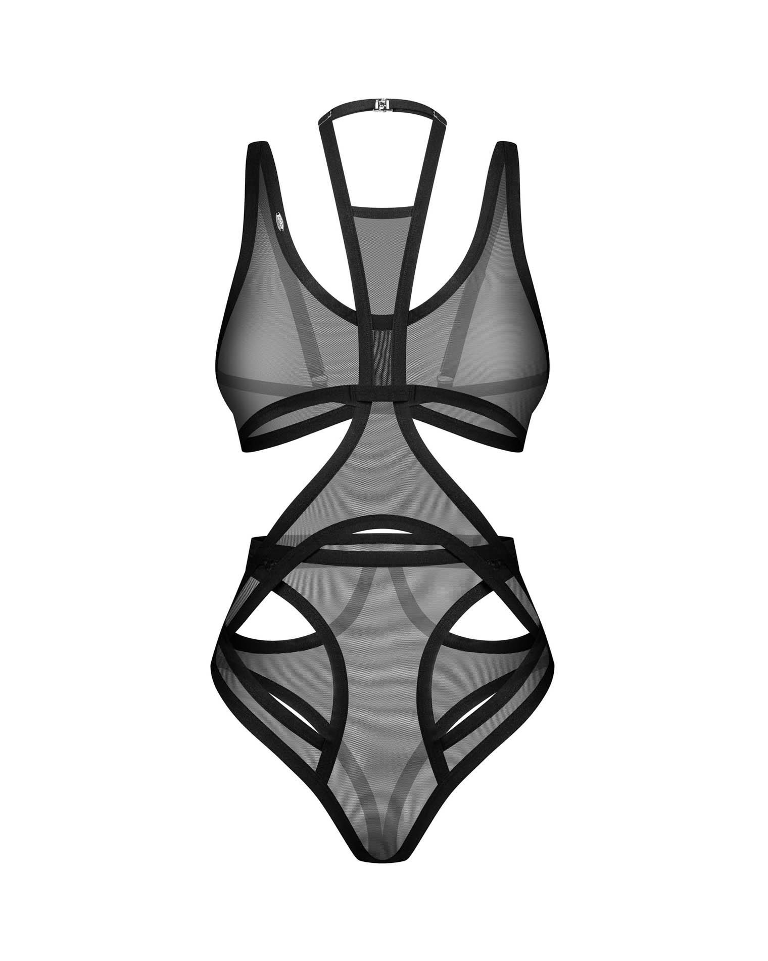 Боди Obsessive Mercuris, L/XL (черный)
