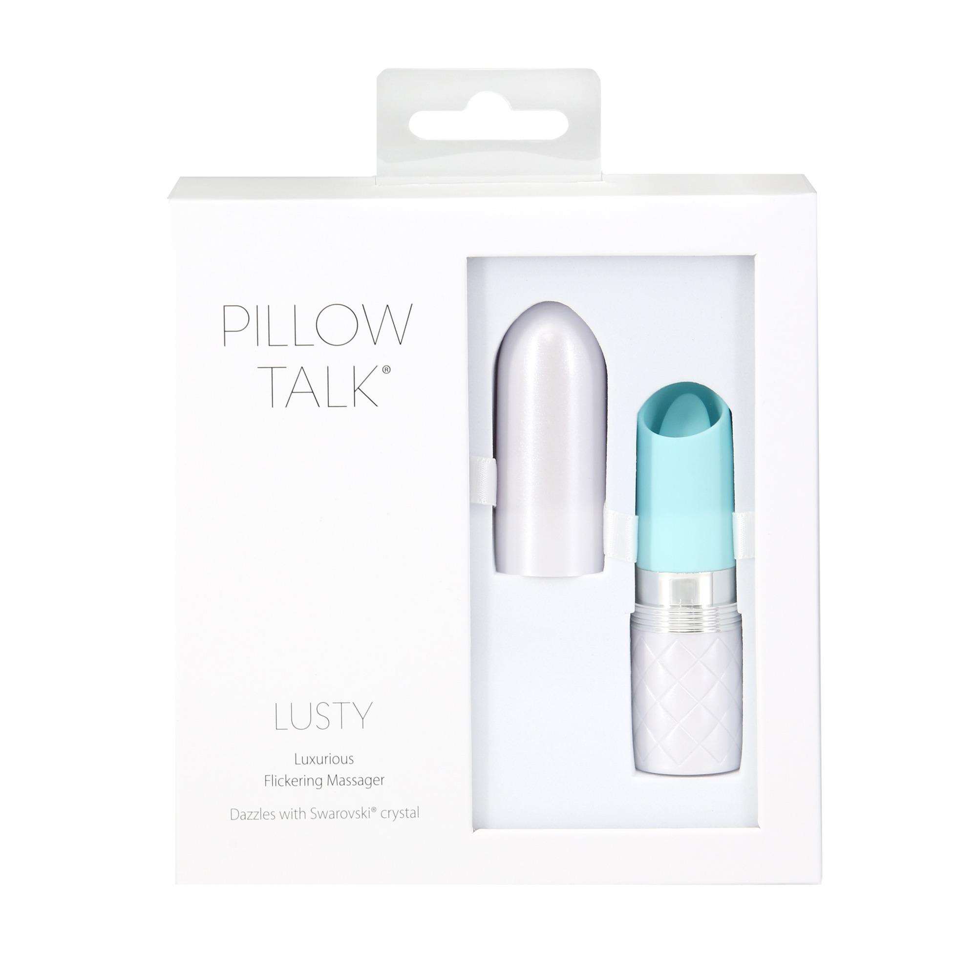 Вибратор для клитора Pillow Talk Lusty Luxurious Flickering Massager, 9.4 см (бирюзовый)