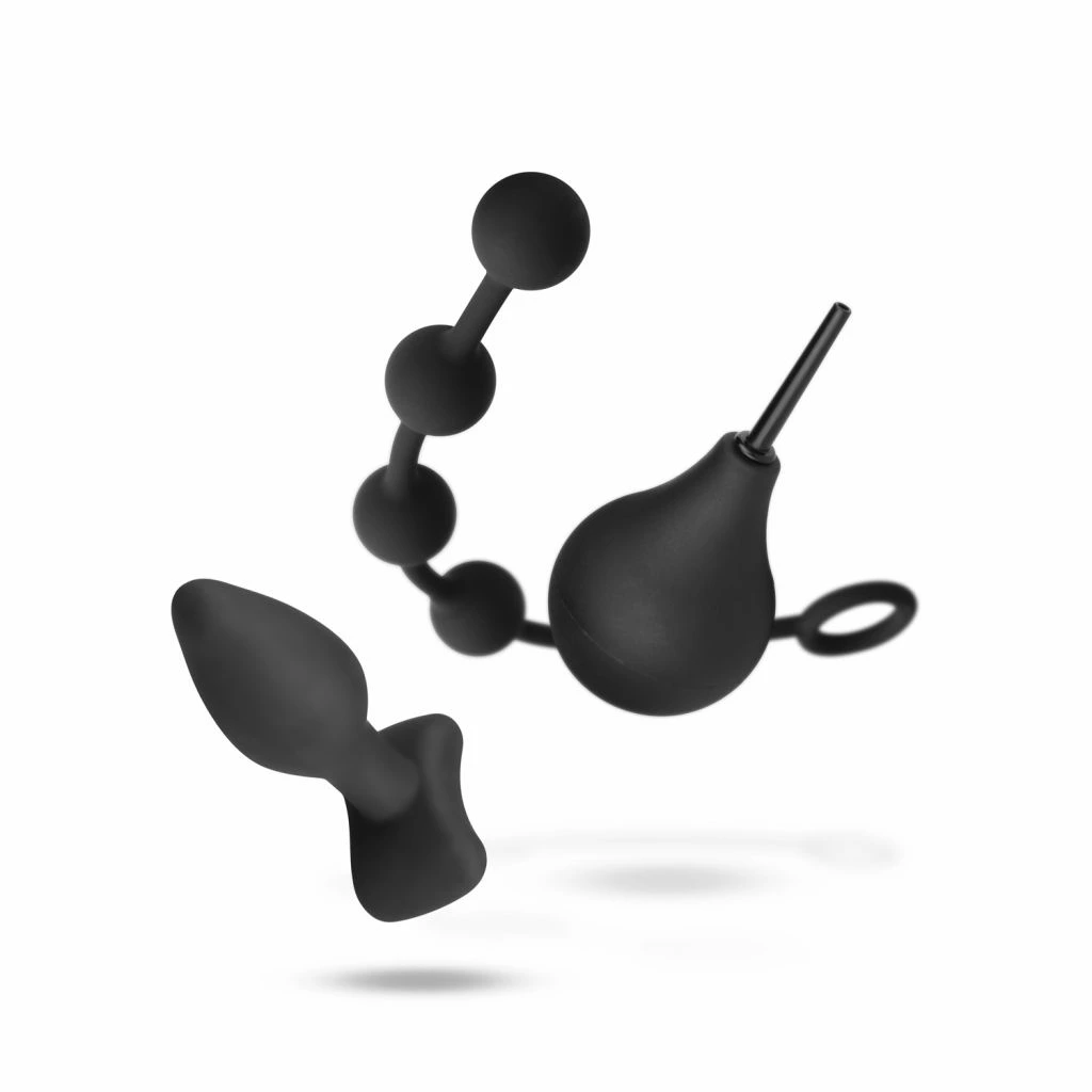 Набор анальных игрушек Nexus Anal Beginner Kit, 3 шт (черный)