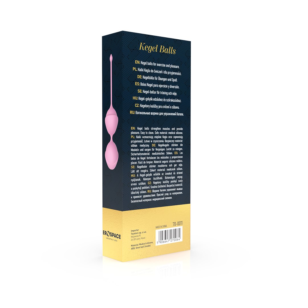 Вагинальные шарики Erospace Sweet Play A11, 19,6 см (розовый)