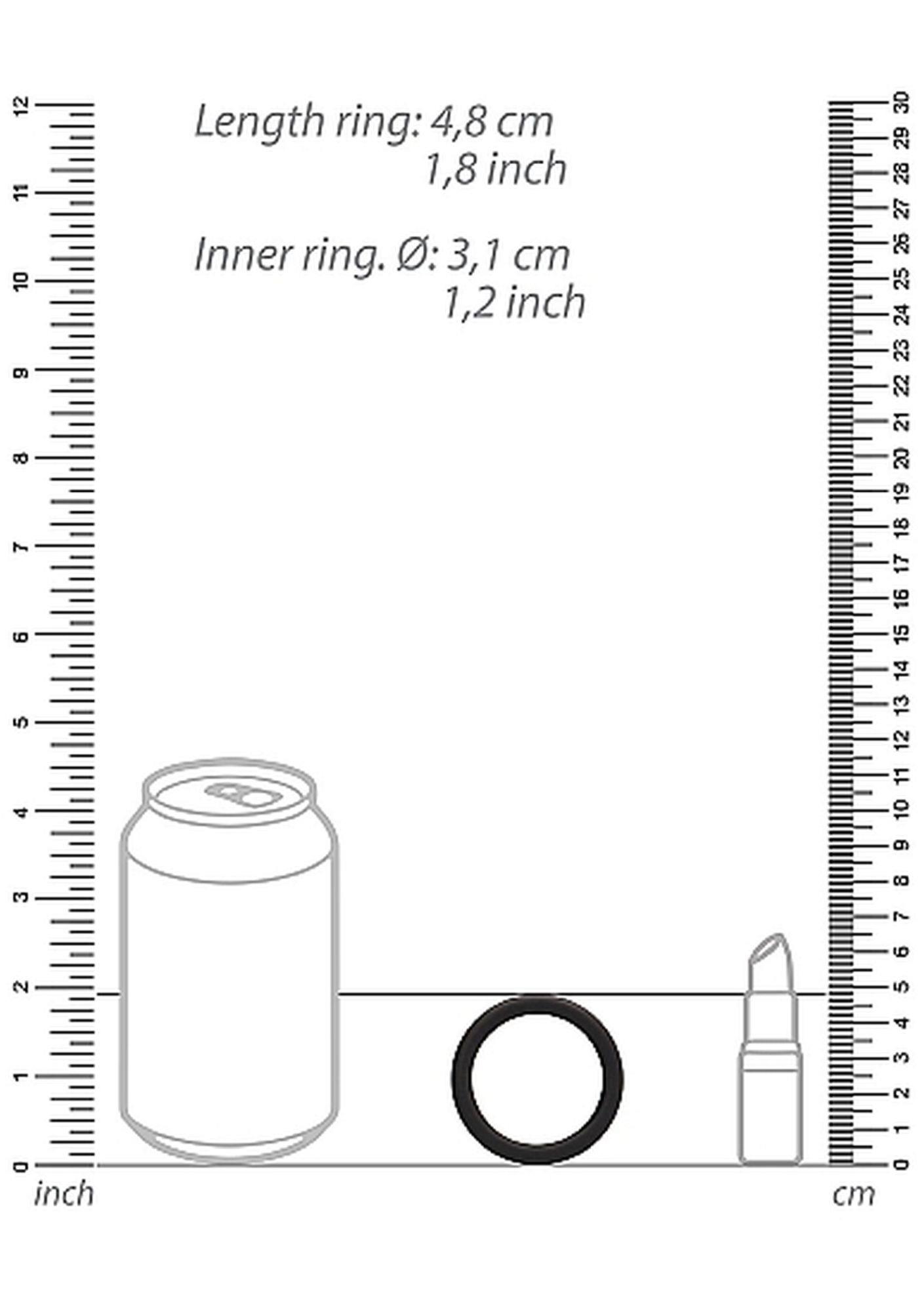 Набор эрекционных колец ShotsToys Round Cock Ring Set, 3 шт (черный)