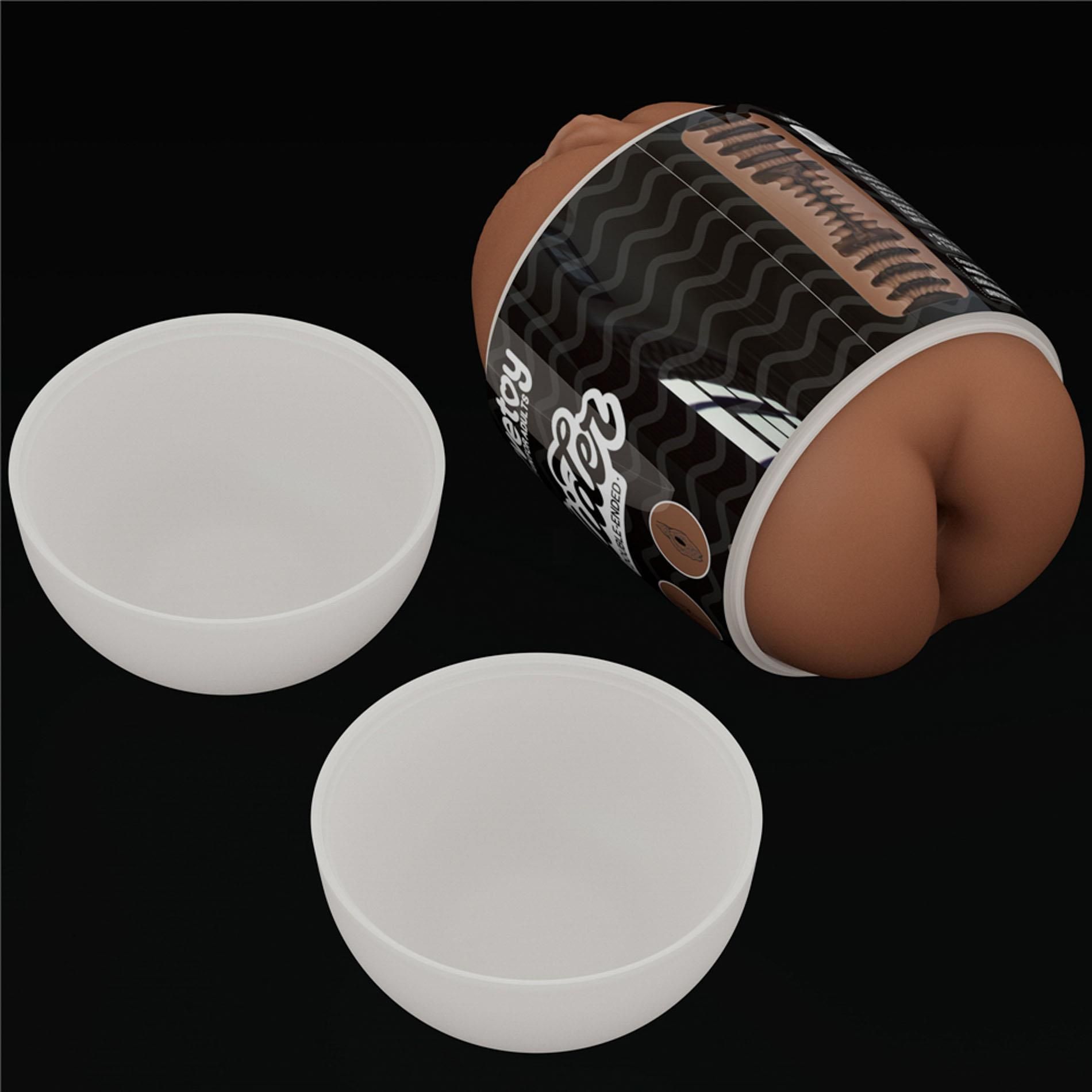 Masturbator podwójny Lovetoy Ass and Vagina (brązowy)