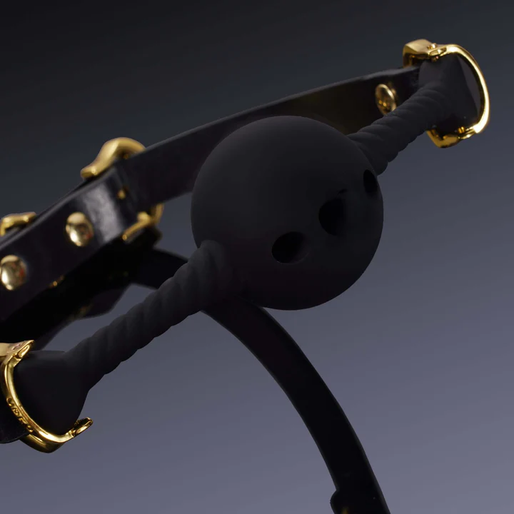 Кляп Upko Breathable Mouth Gag, 3.5 см (черный)