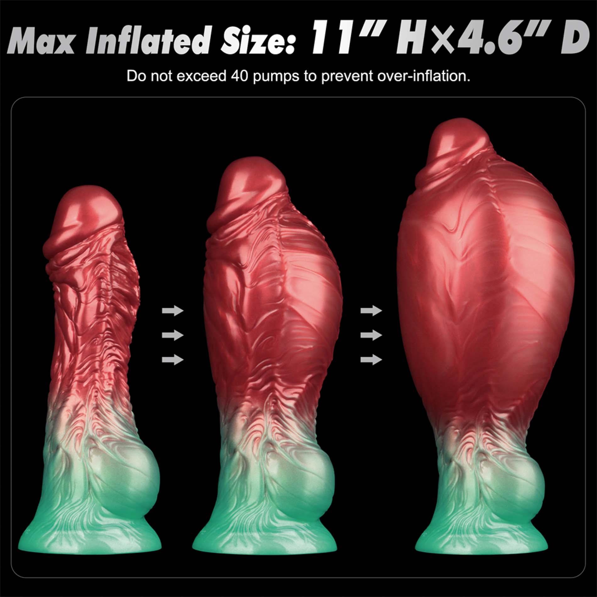 Фаллоимитатор Lovetoy Dual Density 8’’, 21 см (красный)