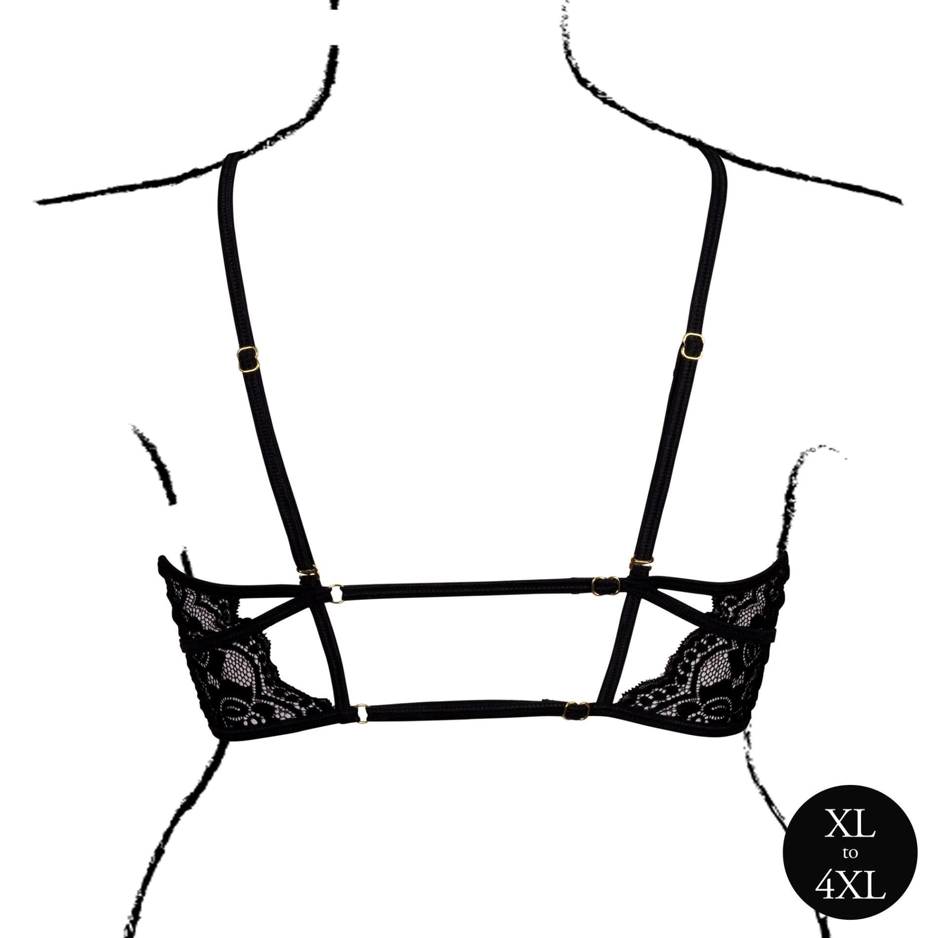 Бюстгальтер Le Désir Open Cup Triangle, Plus Size (чорний)