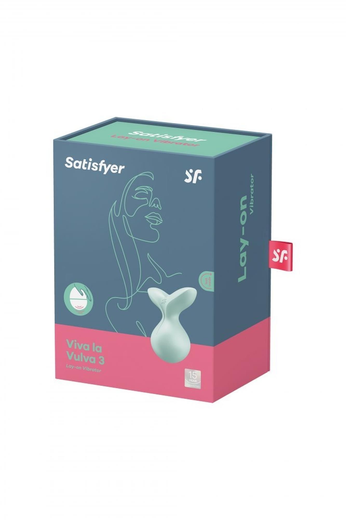 Вибратор для клитора Satisfyer Viva la Vulva 3, 8,5 см (мятный)