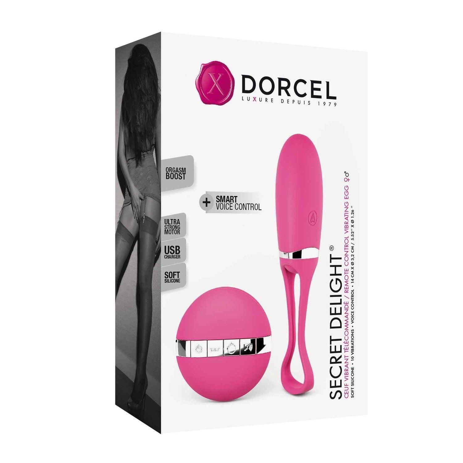 Виброяйцо Dorcel Secret Delight Magenta, 12,5 см (розовый)