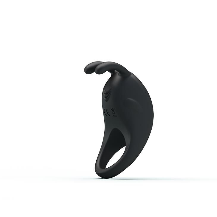 Эрекционное кольцо Pretty Love Rabbit Vibrator, 7,5 см (черный)