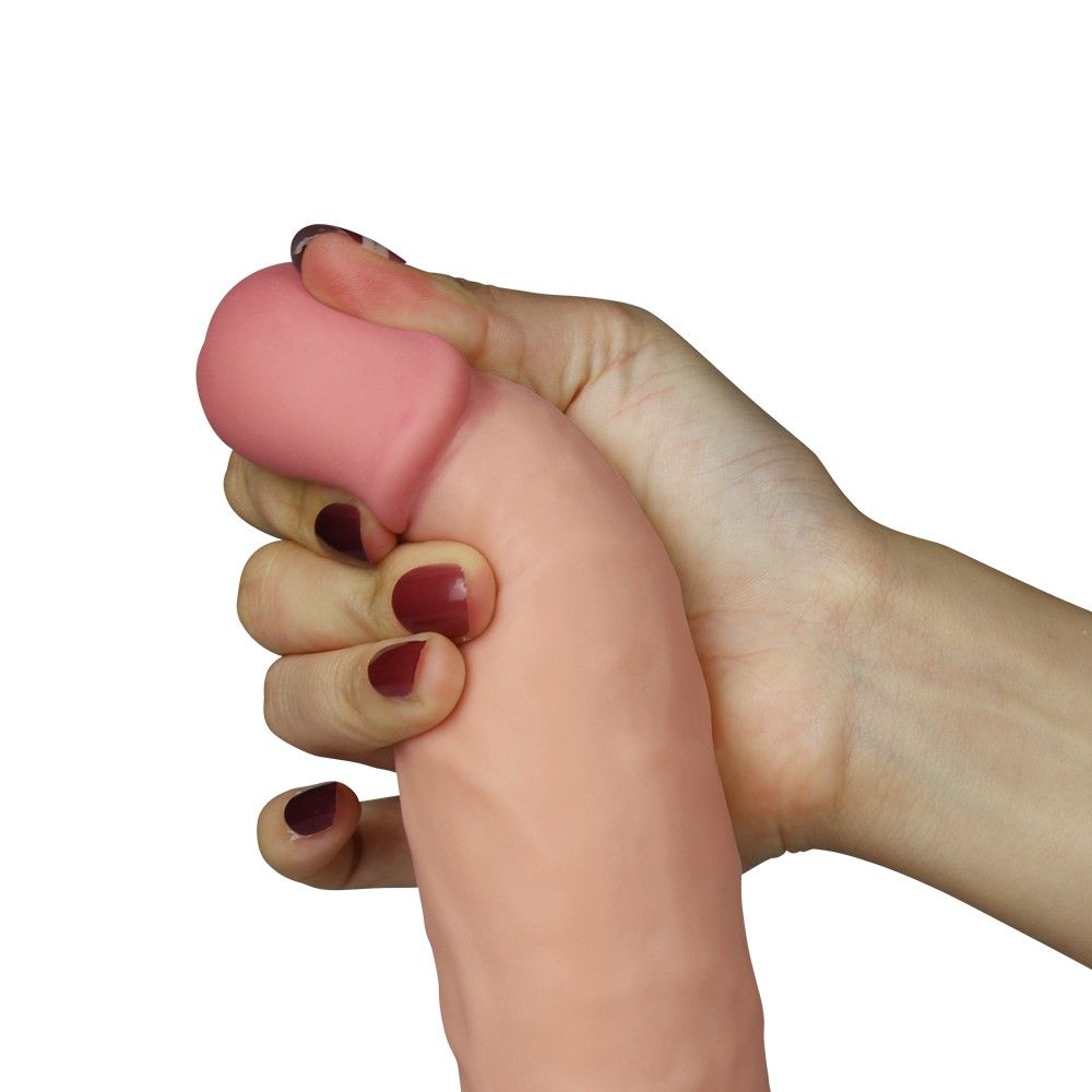 Realistyczny wibrator Lovetoy The Ultra Soft Dude, 21,5 cm (w kolorze cielistym)