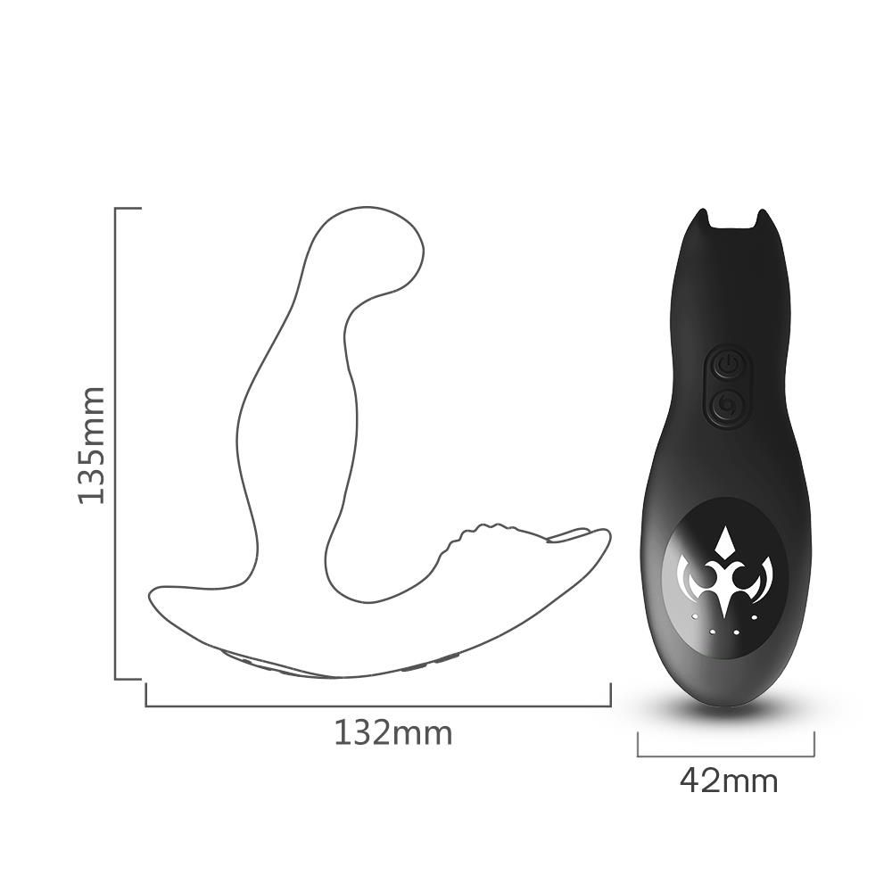 Стимулятор простаты B - Series Joy Bat king, 13.5 см (черный)