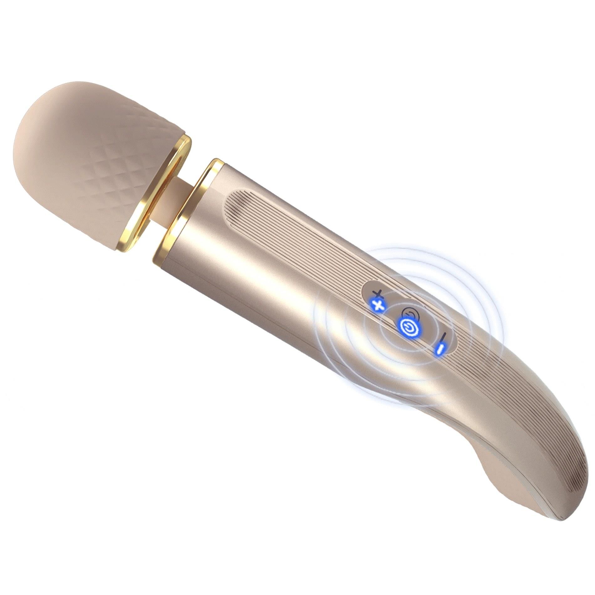 Вибромассажер Pretty Love Interesting Massager, 29 см (золотой)