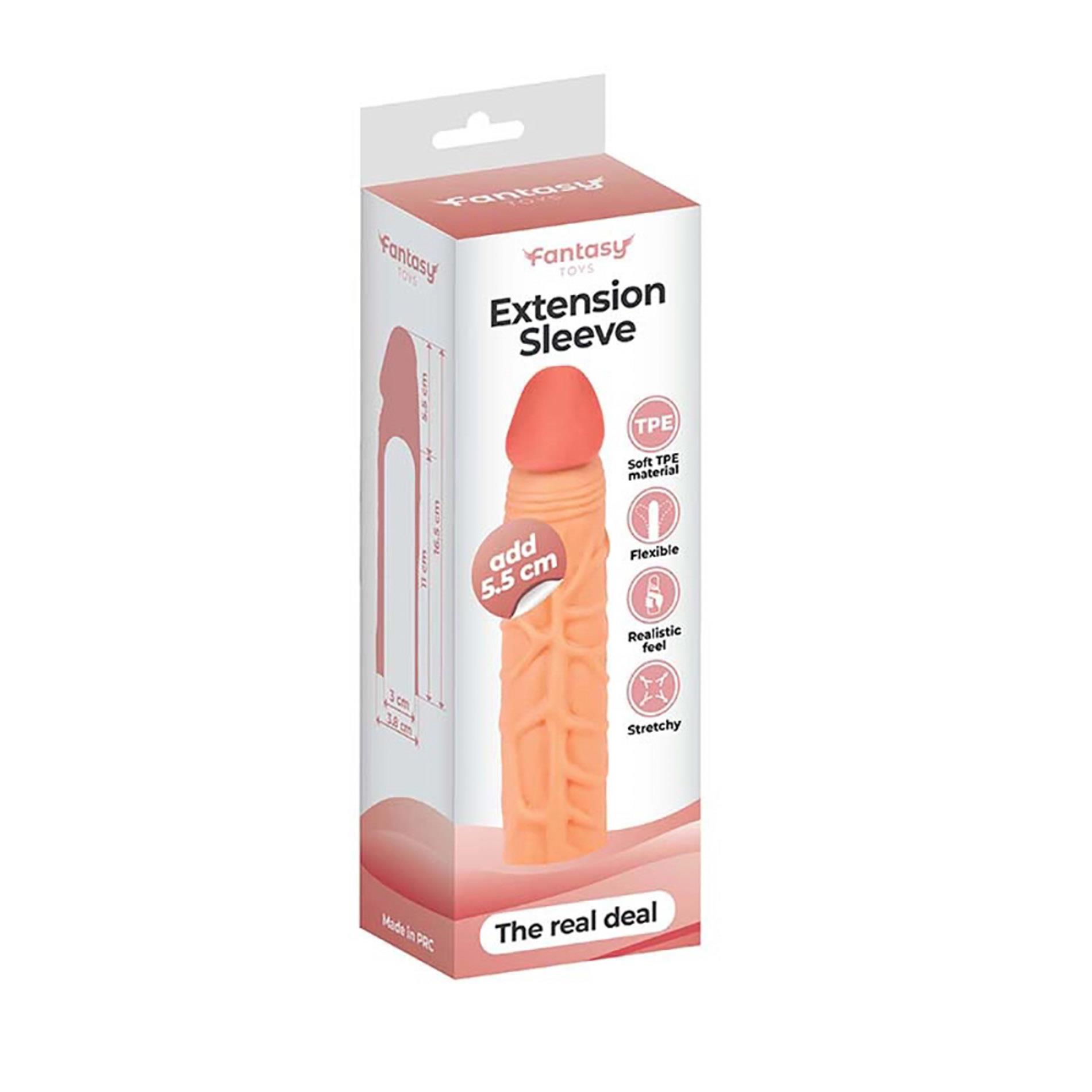 Насадка на пенис Fantasy Extension, 16.5 см (телесный)