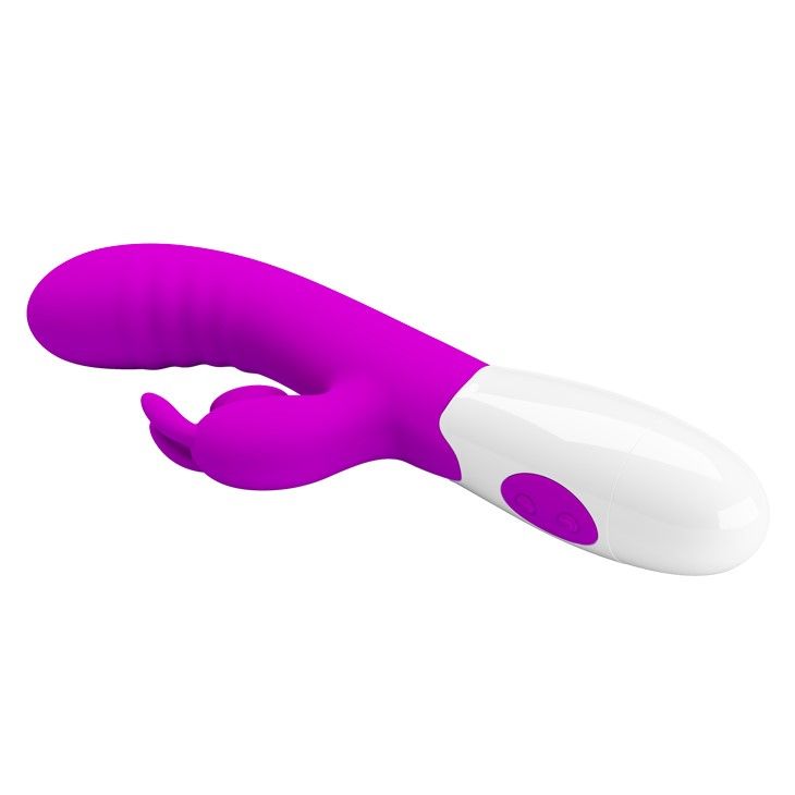 Вибратор-кролик Pretty Love Cerberus Licking Vibrator, 20,6 см (фиолетовый)