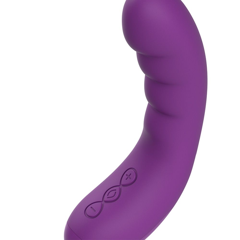 Вибратор Rewocurvy Super Flexible, 17 см (фиолетовый)