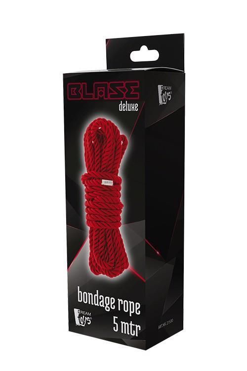 Веревка Blaze Deluxe Bondage Rope, 5 м (красный)