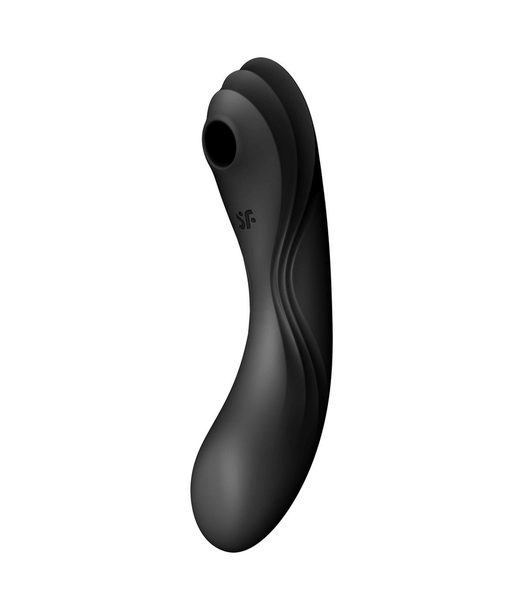 Bezdotykowy stymulator łechtaczki z wibracjami Satisfyer Curvy Trinity 4 (czarny)
