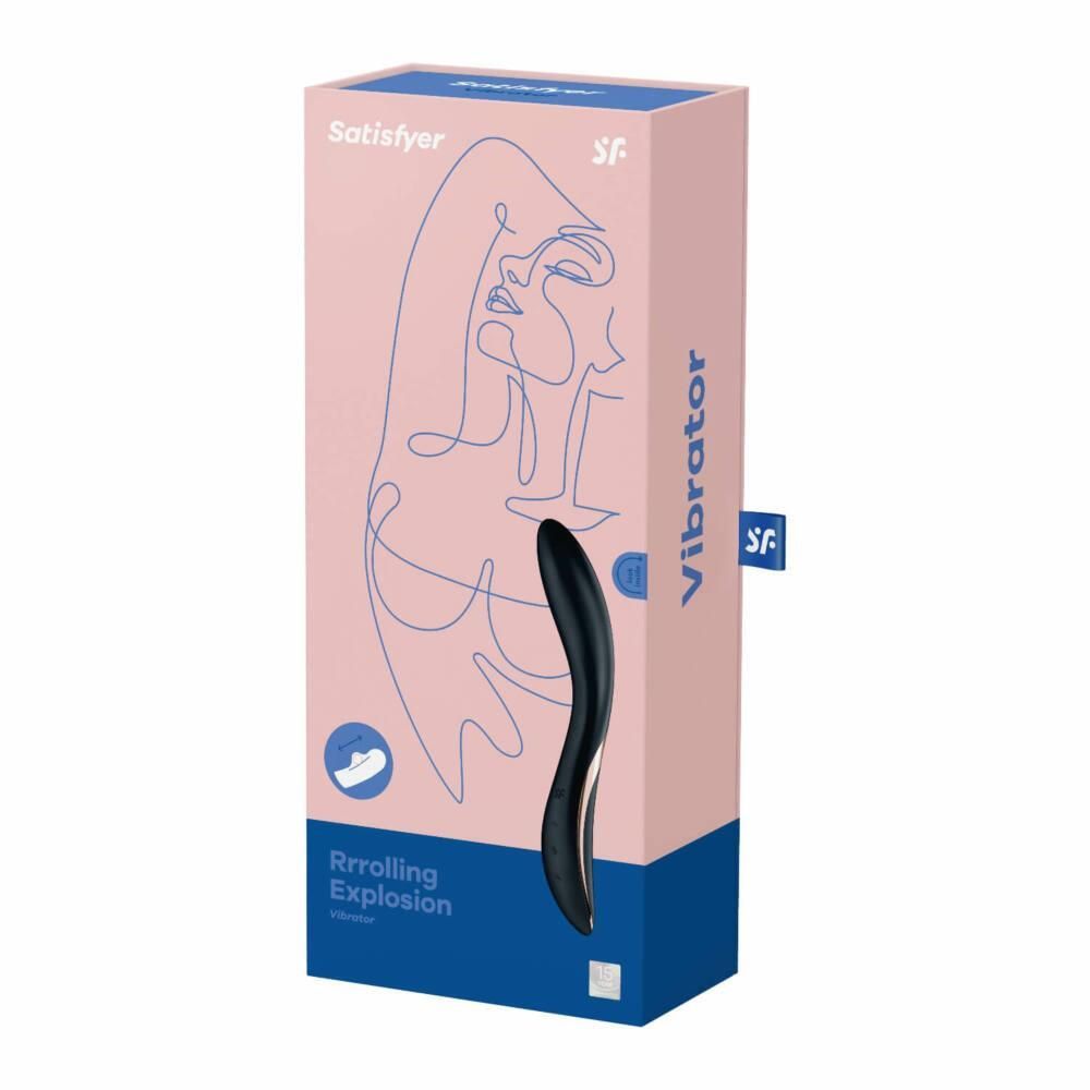 Вибратор Satisfyer Rrrolling Explosion, 22 см (черный)